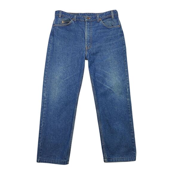 Levi’s Jeans Men's 38x30 Blue 505 Regular Straight Fit Orange Tag USA Made - Picture 1 of 16